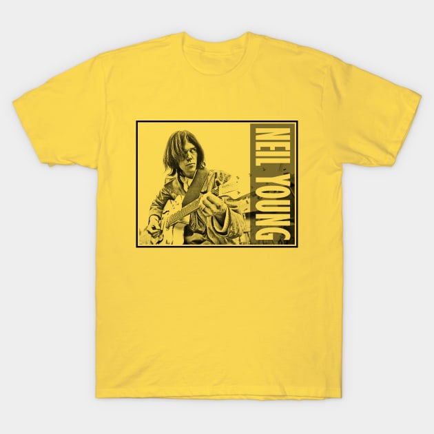 vintage neil young T-Shirt by Chillashop Artstudio